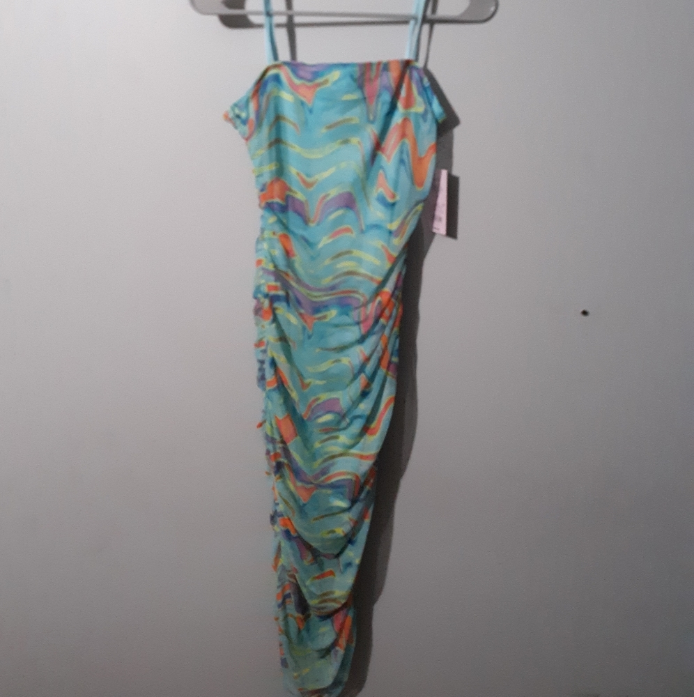 New with tags Wild Fable Dress, Small, Wave Print.